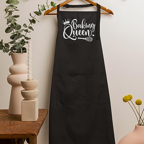 SANDJEST Funny Mens Aprons with Pockets for BBQ Grilling Cooking Grandpa Husband Apron for Birthday Christmas Father's Day - color: Baking