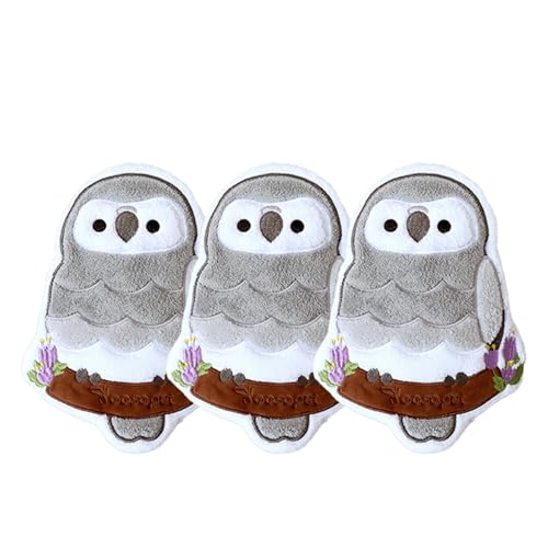 3 Pack Parrot Hand Towels Set for Bathroom Kids Teens Parrot Lovers Cute Pattern Kitchen Towels Drying Your Hands Pads-Parrot Hand Wiping Towels Decorative Hand Small Towel (Grey Parrot) - color: Grey Parrot