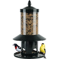 Squirrel Proof Bird Feeder - 360° Feeding Perch Tray for Outdoor Hanging Wild Bird Seeds, Dark Green. - color: 11"H Dark Green