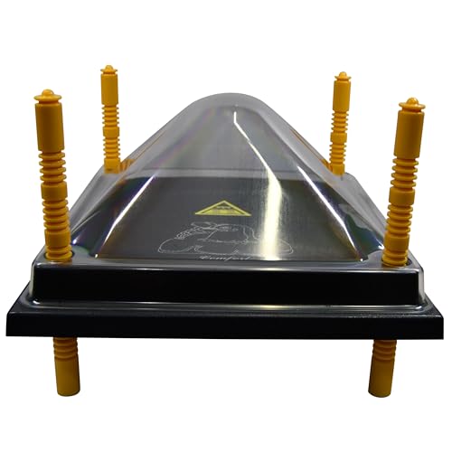 Chick Brooder Heating Plate & Anti-Roost Cone Set - Warms Up to 20 Chicks - 22 Watts (12x12)