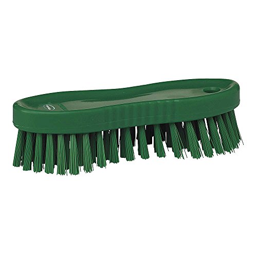 Vikan 35872 Brush,Scrub,Medium,7",PP/PBT,Green - color: Green