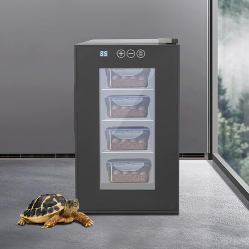 Reptile Incubator 23L Digital Incubator for Small Reptiles 6 Gal Reptile Incubators Cabinet for Hatching Eggs with Cooling and Heating 10-40°C