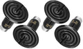 Simple Deluxe 25W Ceramic Heat Lamp, Reptile Heat Bulb Emitter, No Light Emitting Brooder Coop Heater for Amphibian Pet & Incubating Chicken, Black, 4 Pack - size: 25 Watts (Pack of 2)