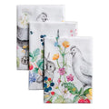 Maison d' Hermine Kitchen Towels Set of 3 Reusable 100% Cotton 27.50" x 20" | Cloth Tea Dish Towels Absorbent with Hanging Loop for Kitchen Dining Party Wedding Hotel Home Spring Summer - Printemps - color: 044 - Printemps