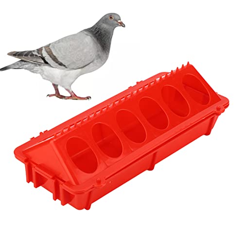 Poultry Feeder, Chick Feeder 12 Holes Flip Top Multipurpose | Pigeon Feeders Small Poultry Feeding Dispenser for Chicken, Duckling, Pigeons, Parrots, Birds, Duck