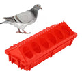 Poultry Feeder, Chick Feeder 12 Holes Flip Top Multipurpose | Pigeon Feeders Small Poultry Feeding Dispenser for Chicken, Duckling, Pigeons, Parrots, Birds, Duck