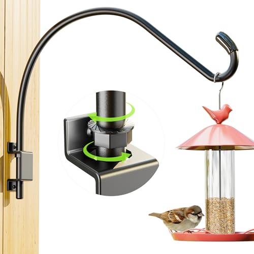 16 Inch Swivel Plant Hanger: Plant Hangers Outdoor, Heavy Duty Hook for Bird Feeder, Plant, Flower Basket, Lantern, Wind Chime & More - Versatile Hanging Brackets Outdoor/Indoor Use Up to 22LB - size: 16 inch 1 Pack