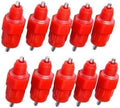 10Pcs Red Automatic Poultry Easy Installation Watering Nipples Chicken Drinkers,Water Nipple Drinker Feeders Hen Duck Screw Style Easy to Clean and Store,Poultry Feeding and Watering Supplies