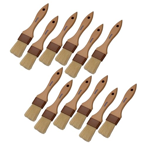 SPARTA Kitchen Basting Brush – 4037400 Basting Brush for Cooking Flat Boar Bristle Brush, Hardwood Handle for Kitchens, Restaurants, Catering, High Heat Food Prep, 2in, Pack of 12 - size: 2" Wide Flat Brush