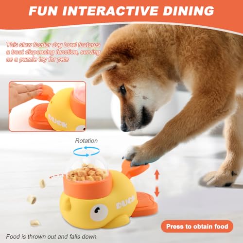 Duck-Shaped Puzzle Feeder – Interactive Dog/Cat Slow Feeder for IQ Training/Exercise