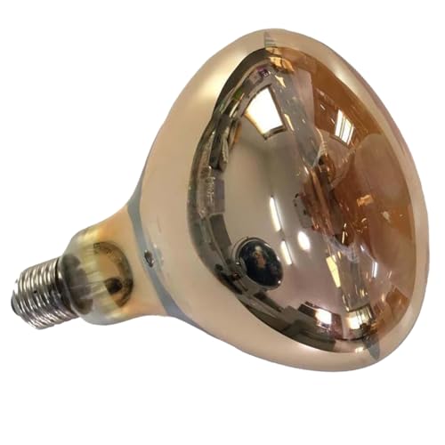 Heat Lamp Bulb 250 Watt Hard Glass Infrared Lamp Bulb for Brooder Bulb, Food Service, Bathroom, Pet, Farm Chicks Pig 120V