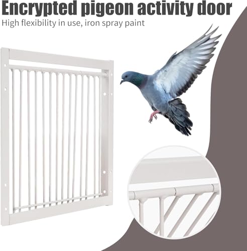 11.8in(30cm) Pigeon Cage Door One Way Entrance Door Bird T Trap Birdcage Iron Wire Trap Door for Racing Pigeon Bird Cage Breeding Supply
