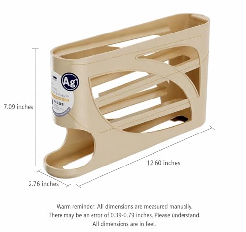 4-Tier Egg Dispenser for Refrigerator, Gravity Auto-Rolling Design, Holds 30 Eggs, Space-Saving Easy-Access Fridge Organizer Rack