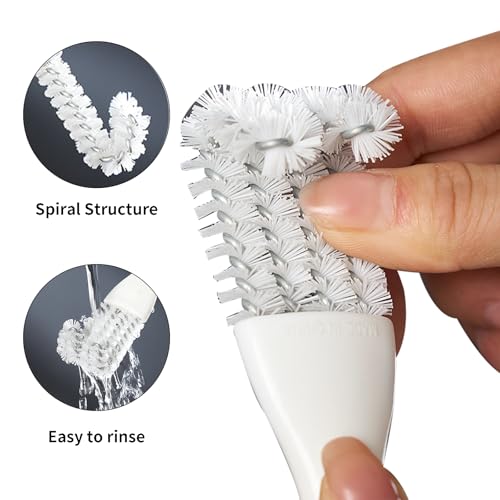 Bird Cage Cleaner with Long Handle & Shovel – Hard Bristles Easy Bird Droppings Removal Brush for Parrot & Pet Cages & Bird Perch – Durable Bird Cage Cleaning Tool & Accessory (1)