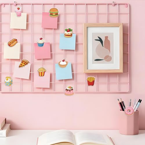 MAYJOYDIY 24Pcs 12 Styles Snack Beverage Acrylic Chip Clips Hot Dog Hamburger French Fries Bag Sealer Sealing Closures Cute Donut Popcorn Pizza Bag Clips for Food Storage Airtight Seal Grip - style: Snack Beverage
