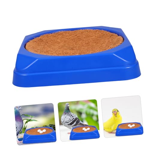 VICASKY 5sets Pigeon Nest Bowls Plastic Breeding Nest Soft Mat for Comfortable Hatching Environment Supports Natural Nesting Behavior for Racing Pigeons and Birds