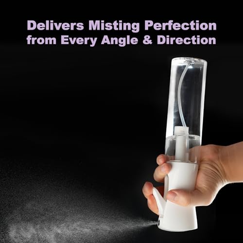 2 Pack Spray Bottles for Hair - Continuous Water Mister Spray Bottles with Ultra Fine Mist Spray for Hairstyling, Barbers, Salons, Skin Care, Cleaning, Plants, Pets (Ivory, 10.1 oz) - color: Ivory, size: 10.1 oz