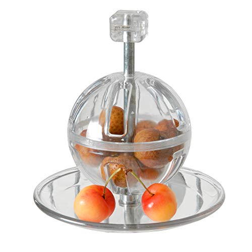 Featherland Paradise - Cage Mounted Buffet Ball - Interactive Bird Toy and Treat Dispenser - Creative Foraging Systems - Ideal for Medium to Extra Large Birds - style: Buffet Ball & Kabob
