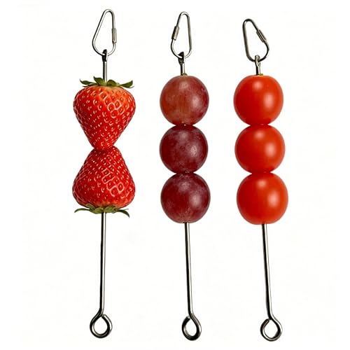 3 Pack Bird Feeders Parakeet Toys Bird Cage Accessories Suitable for Lafeber Nutriberries for Parrots, Foraging & Daily Feeding