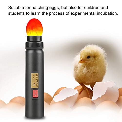 Luqeeg LED Light Egg Candler Tester, Rechargeable Egg Candler Tester for Monitoring Eggs Development, Bright Cool Light Incubator for Chickens Ducks Birds Eggs