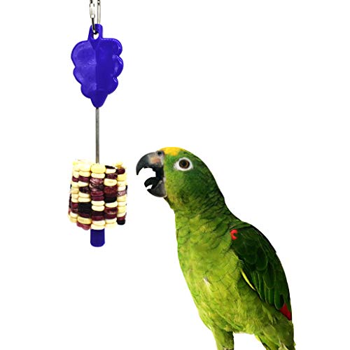 Stainless Steel Meat Food Holder Stick Fruit Skewer Bird Treating Tool Parrot Toy Bird Parrot Water Feeder - color: Red