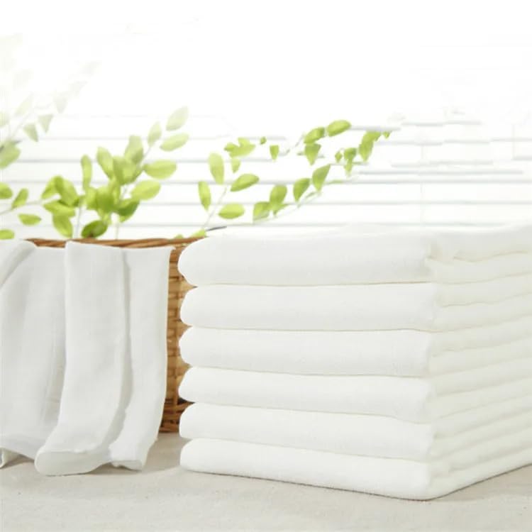 Linteum Textile Birdseye Cloth Diaper Rags [Pack of 6/ White] - 14 x 21 Inch Reusable Diaper Rags for Cleaning, 100% Cotton, 2-4-2 Ply Prefold Cloth Diapers - size: 14"x21"