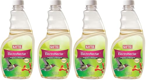 Kaytee Hummingbird ElectroNectar Wild Bird Food,16 oz Concentrate,Makes 128 oz of ElectroNectar,(Pack of 4) - size: 16 Fl Oz (Pack of 4), style: 16 Fl Oz Concentrate (Pack of 2)