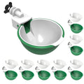 Large Chicken Waterer Cups, Heavy Duty Auto Poultry Water Cups -8Pack Green - color: Green, size: Pack of 8