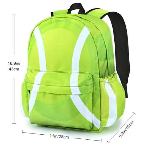 Tennis Kids Backpack School Backpack Teens Bookbag for Girls Boys Hiking Camping Travel Sports - color: Tennis