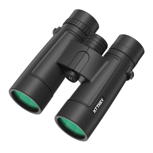 10x42 Binoculars for Adults, 26mm Large Eyepieces 14mm Long Eye Relief for Eyeglass Wearers, BAK4 Prism FMC Lens Life Water Resistant Compact Binoculars for Bird Watching Hunting Hiking Travel