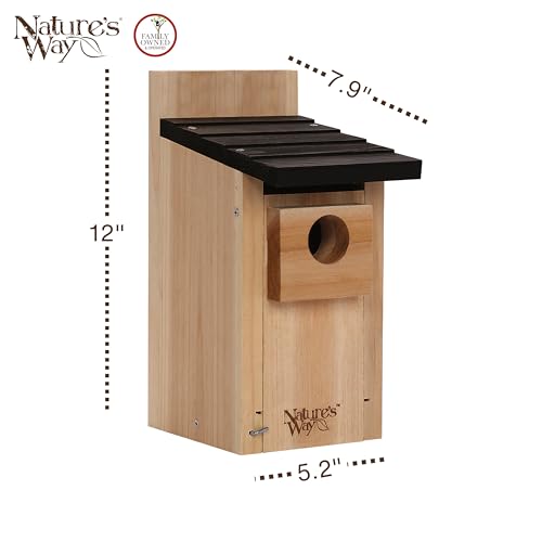 Wild Wings WWCH3 Cedar Blue Bird Box House - size: Bluebird Box House