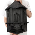 VIREESR Large Bat House for Outdoors,4-Chamber Castle Bat Box,200-Capacity | Cedar Wooden Bat House, Bat Boxes for Outside for Tree, 4 Chamber Design to Attract Bats, Weather-Resistant, Black - size: XL Black