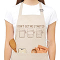 Sourdough Apron for Women with Deep Pockets - Funny Bakers Apron, Unique Sourdough Gifts for Women & Bread Bakers, Adjustable Kitchen Apron for Mom, Mother’s Day Baking Gift - B17 - color: Don't Get Me Started