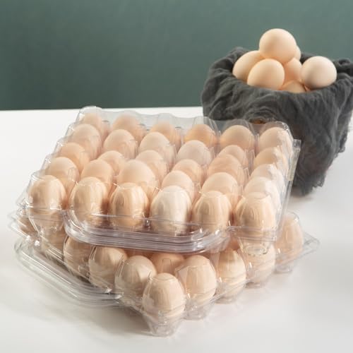5*6grid Plastic Eggcarton with handle,egg cartons cheap bulk(30pc) | (5*6)30 grid Portable Clear Egg Cartons,Plastic egg carton with handle,,egg cartons cheap bulk,For Family, Farm, Markets. - size: 5x6 30 portable egg boxes, 30 pieces