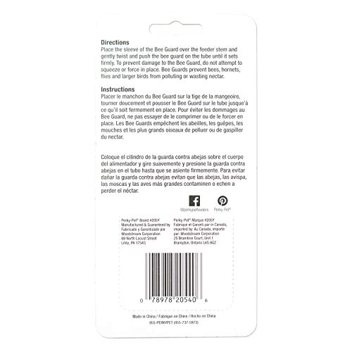 Perky-Pet Replacement Bee Guards for Hummingbird Feeders - Keep Bees Out of Nectar - 205Y - Yellow Replacement Bee Guards - for Models 203CPBN,203CPBR,204CP-4,403CP -,4 Count (Pack of 12) - size: 3.04W x 1.01D ins. (Pack of 12)