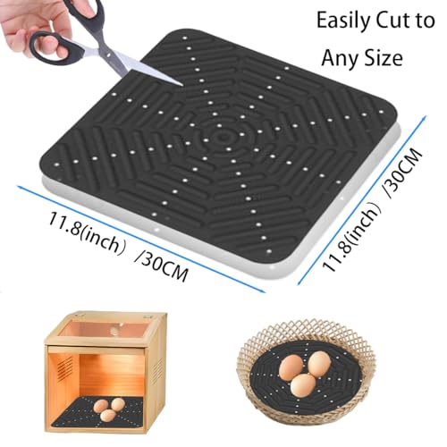 Durable Washable Chicken Nesting Pads for Coop - 12x12 Inch Reusable Nest Box Mats, 4PCS Soft Plastic Liners for Egg Laying Hens - Easy Clean, Leakproof, Premium Quality