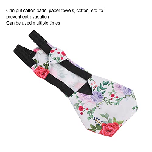Chicken Shit Pocket Diapers, Waterproof Cloth Fabric Duck Diapers Unique Bowknot Elegant Goose for Pet(S Number)