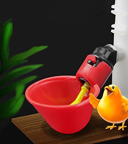 DoubleWood 36Pack Fully Automatic Poultry Drinking Machine Chicken Drinking Cup, Chicken Drinking Watering Cups/Poultry Drinking Machine (36)