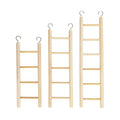 3 Pcs Bird Ladder for Cage Wooden Bird Ladder, Flexible Climbing Bird Toys Hanging Bird Cage Ladder for Parakeets Parrots Cockatoo Lovebirds, Hanging Bird Cage Ladder