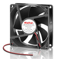 Wathai 24 Volt 80mm DC Brushless Cooling Fan 24V 2Pin 80x20mm DIY Cooler | Compatible with Inverter, 3D Printer, Amplifier, Refrigerator, Generator, Electronics Box, Computer - style: 24V Sleeve 80mm