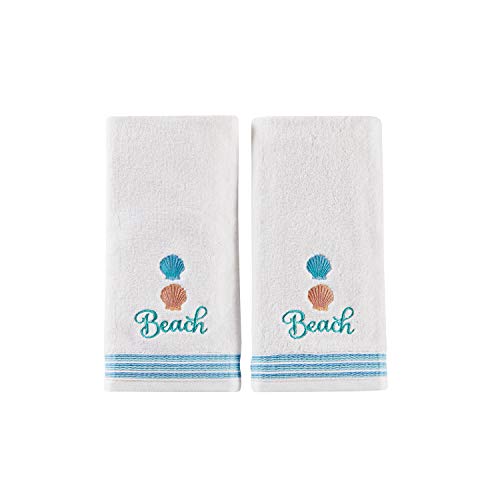 SKL Home by Saturday Knight Ltd. South Seas 2-Piece Hand Towel Set, White - color: South Seas, style: Hand Towel Set