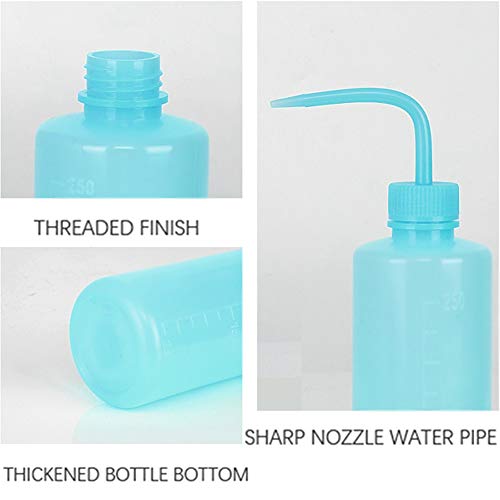 Squeeze Bottles Succulent Watering Bottle 500ml Blue Water Squirt Irrigation Bottle Squeeze Sprinkling Can Plastic Wash Plant Bottle 2pc - color: Blue