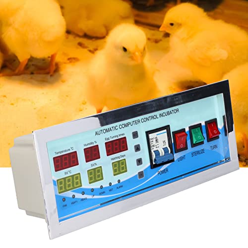 XM-18G Egg Incubator Controller 110V Automatic Control System Poultry | Temperature Humidity Sensor Controller with Sensor Probe for Chicken Goose Duck