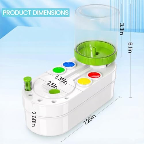 2026 Upgraded Paint Brush Cleaner Tool, Painting Station with Brush Washer for Kids, Acrylic Watercolor Paint Water Dispenser, Art Supplies Paintbrush Rinser for Artists (Green) - style: White Green