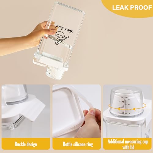 Bird Seed Storage Container Portable,2.5L/3 Qt Airtight Pet Food Container with Measuring Cup,Bird Food Container for Wild Bird Sunflower Seed-BPA Free Transparent - color: Bird
