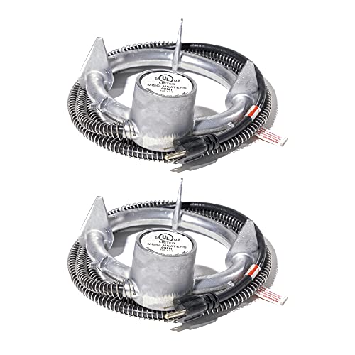 Farm Innovators 2 Pack Bucket De-Icer for up to 5 Gallon Bucket - 250W Aluminum Water Heater for Plastic or Metal Livestock Water Container - size: 2 Pack
