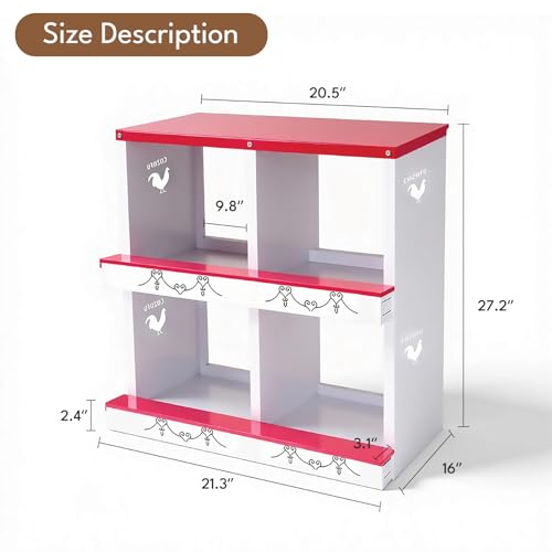 Chicken Nesting Boxes Rollout Egg Collection 4 Compartment Green - color: Green, size: 4 HOLE