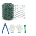 Floral Chicken Wire Roll, OLULU Galvanized Steel Chicken Wire Mesh for Crafts, 4 x 118 Inch Hexagonal Netting for Garden, Poultry & Yard