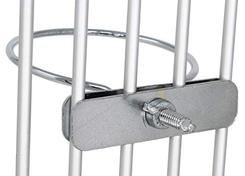 800120 5oz Stainless Steel Clamp Cup Feed Food Liquid Budgie Finch Parrot Parrotlet