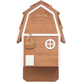 Bat Barn Junior - 2 Chamber, Brown Cedar, Up to 50 Bats | Compact cedar bat barn holds 50+ bats, barn-inspired with built-in vents and preassembled wall-mount kit. - style: 2 Chamber Big Bat Barn Brown Jr. (Up to 50 Bats)